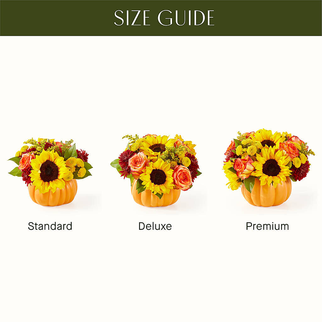 Golden Gourd Pumpkin Bouquet –  Caines Flowers, Barberton OH
