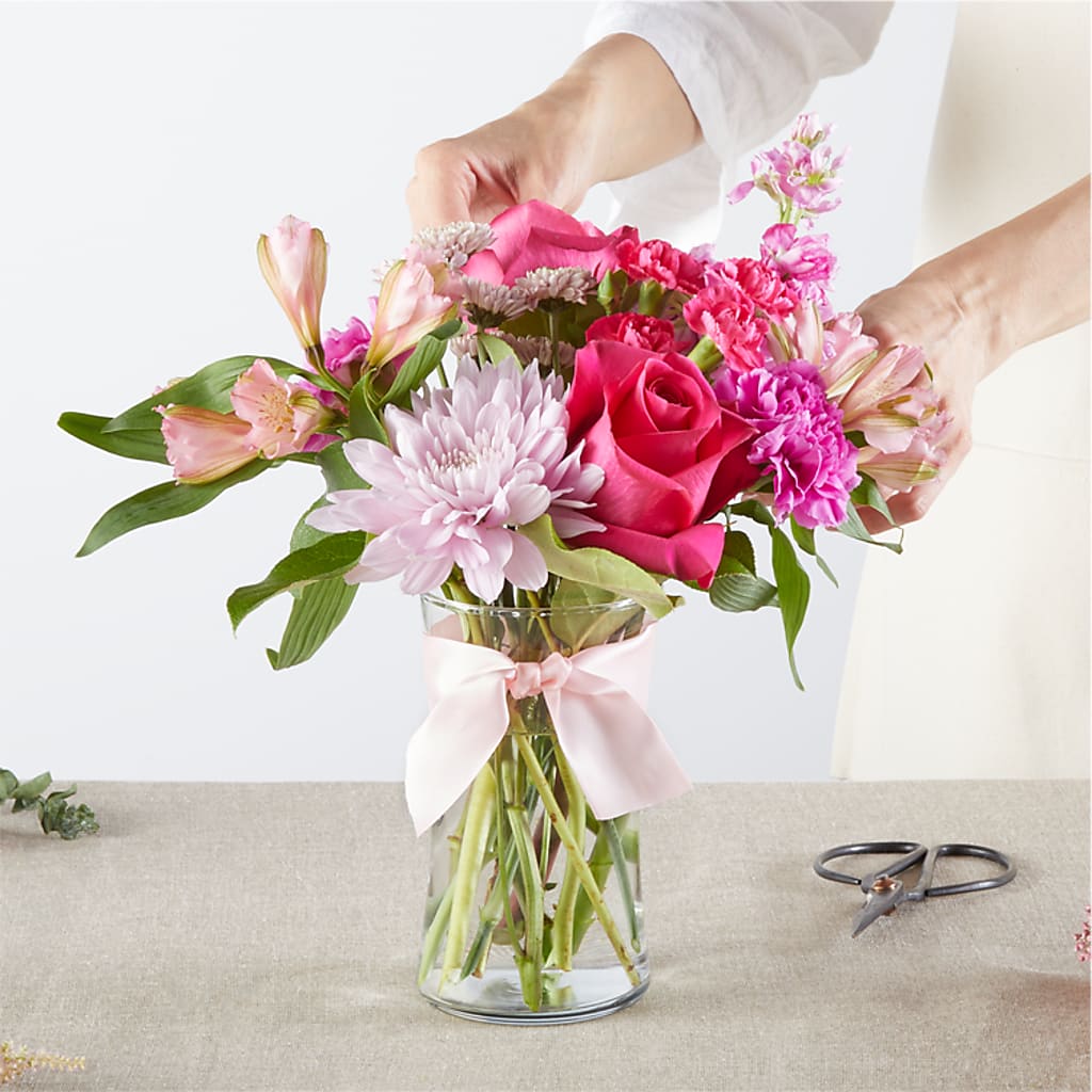 Pink Ribbon - A Florist Original –  Caines Flowers, Barberton OH