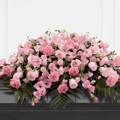 Garden of Comfort Casket Spray (Standard) –  Caines Flowers, Barberton OH