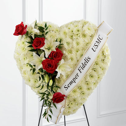 Heartfelt Hero Standing Heart –  Caines Flowers, Barberton OH