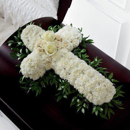 Peaceful Memories Casket Spray (Standard) –  Caines Flowers, Barberton OH