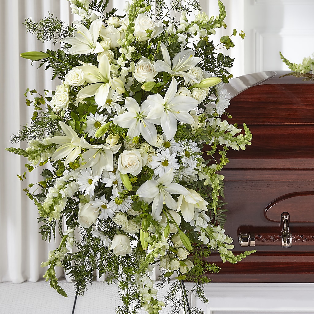 Loving Thoughts Standing Spray –  Caines Flowers, Barberton OH
