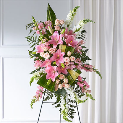 Elegant Embrace Standing Spray –  Caines Flowers, Barberton OH