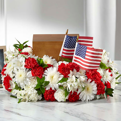 Spirit of Patriotism Cremation Adornment –  Caines Flowers, Barberton OH