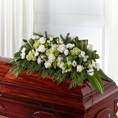 Hopeful Gesture Casket Spray –  Caines Flowers, Barberton OH