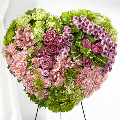 Heartwarming Standing Heart –  Caines Flowers, Barberton OH