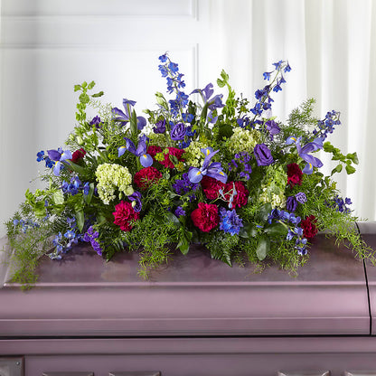 Always Treasured Casket Spray –  Caines Flowers, Barberton OH