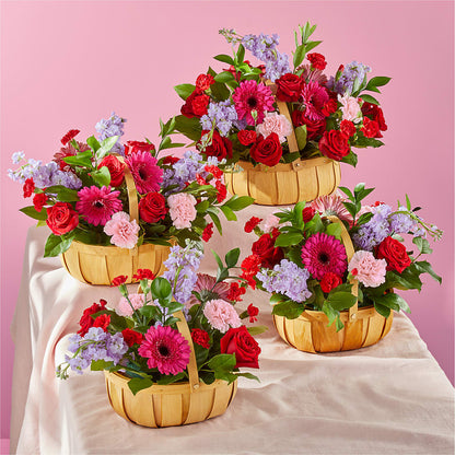 Pink Picnic Basket –  Caines Flowers, Barberton OH