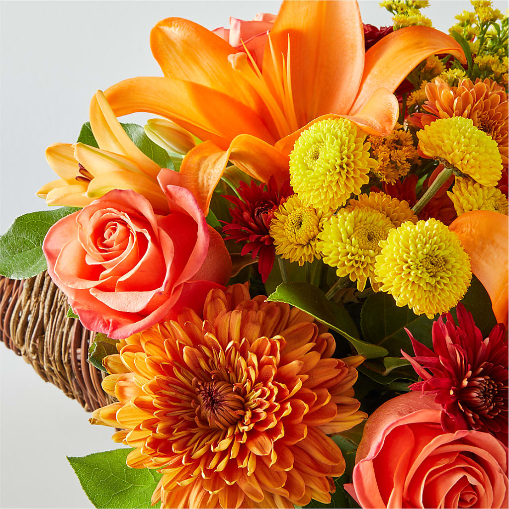 Bouquet of Blessings Cornucopia –  Caines Flowers, Barberton OH