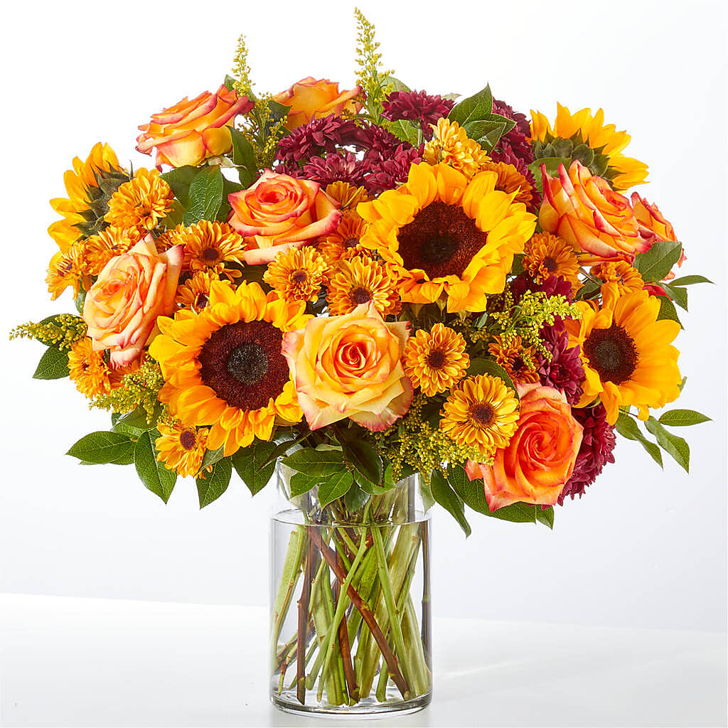Flannel Scarf Bouquet –  Caines Flowers, Barberton OH