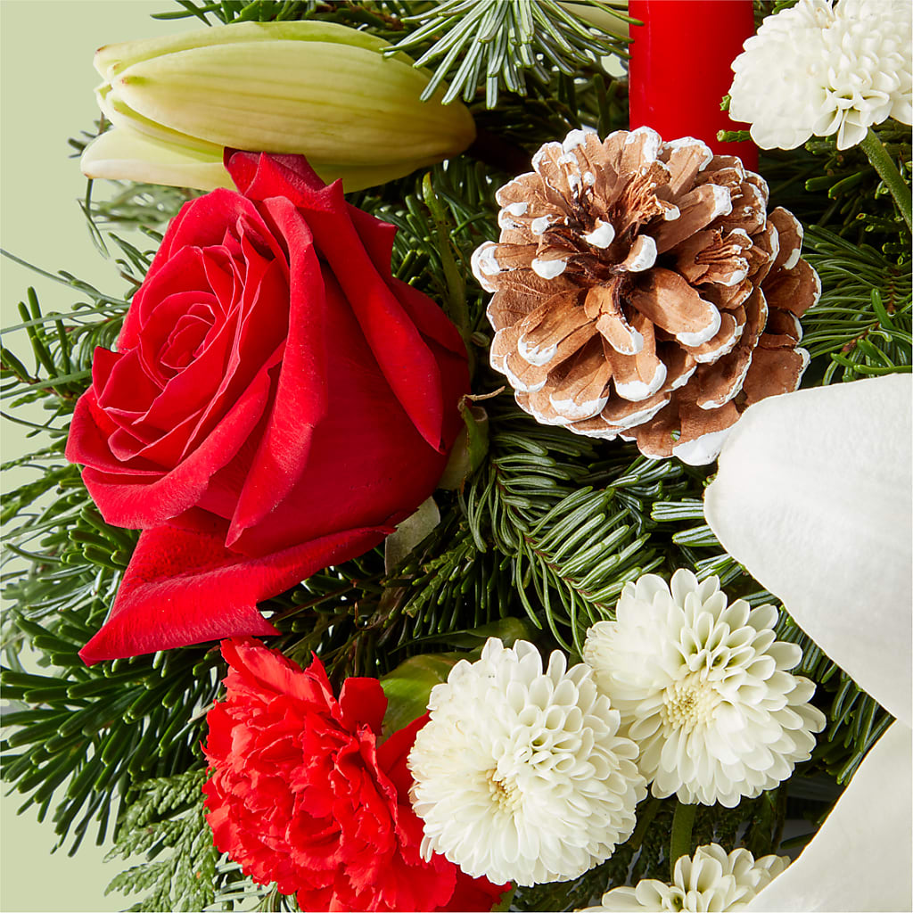 Seasonal Festivities Centerpiece –  Caines Flowers, Barberton OH