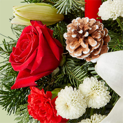 Seasonal Festivities Centerpiece –  Caines Flowers, Barberton OH