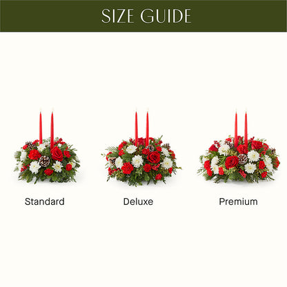 Holiday Soiree Centerpiece –  Caines Flowers, Barberton OH