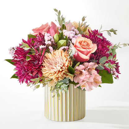 Berry Cobbler Bouquet with Ivory Vase –  Caines Flowers, Barberton OH