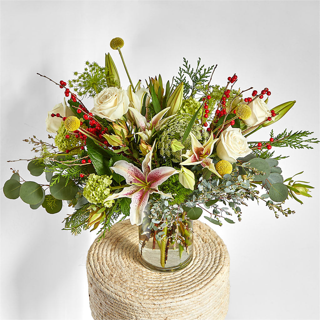 Berry & Bright Bouquet –  Caines Flowers, Barberton OH