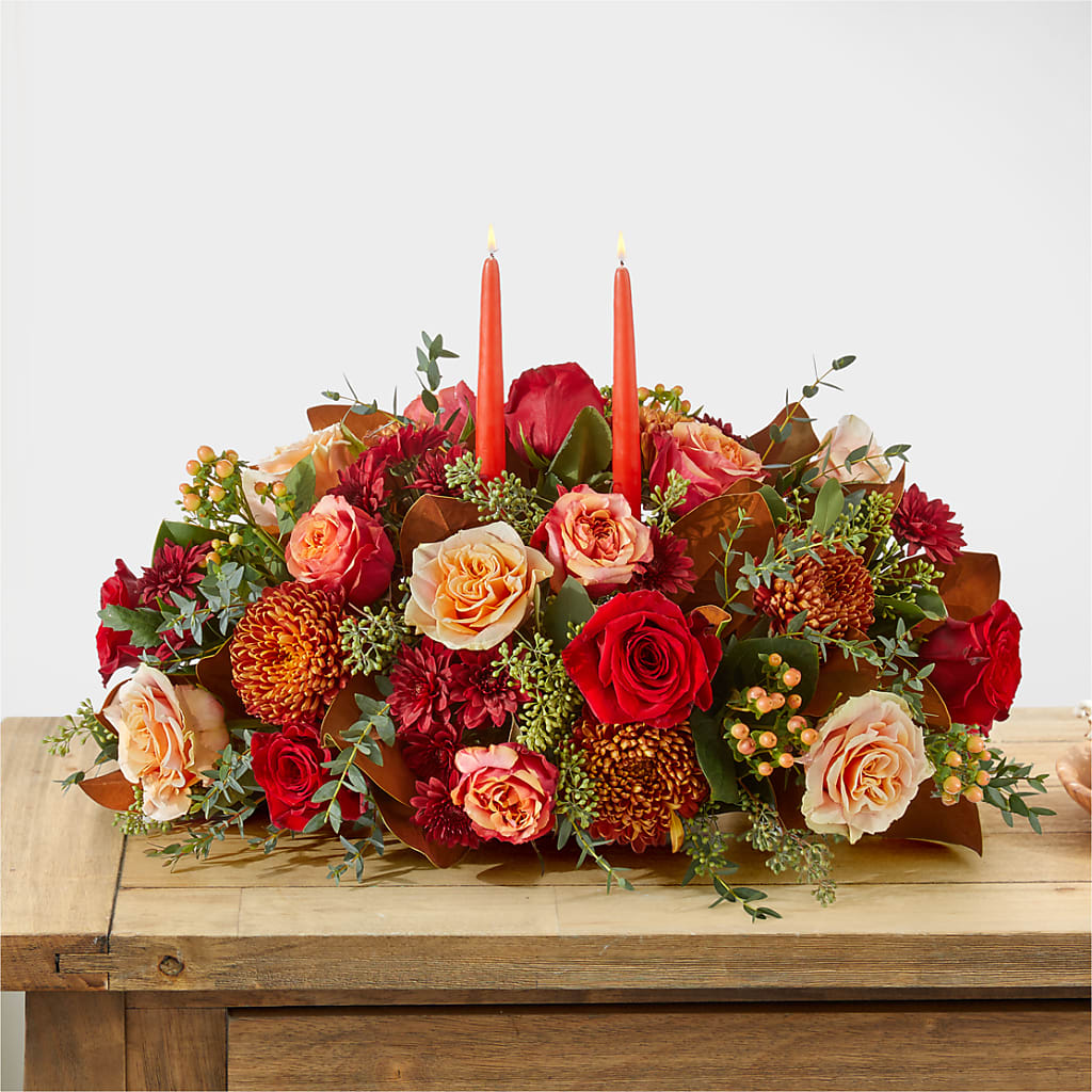 Gather Near Centerpiece –  Caines Flowers, Barberton OH