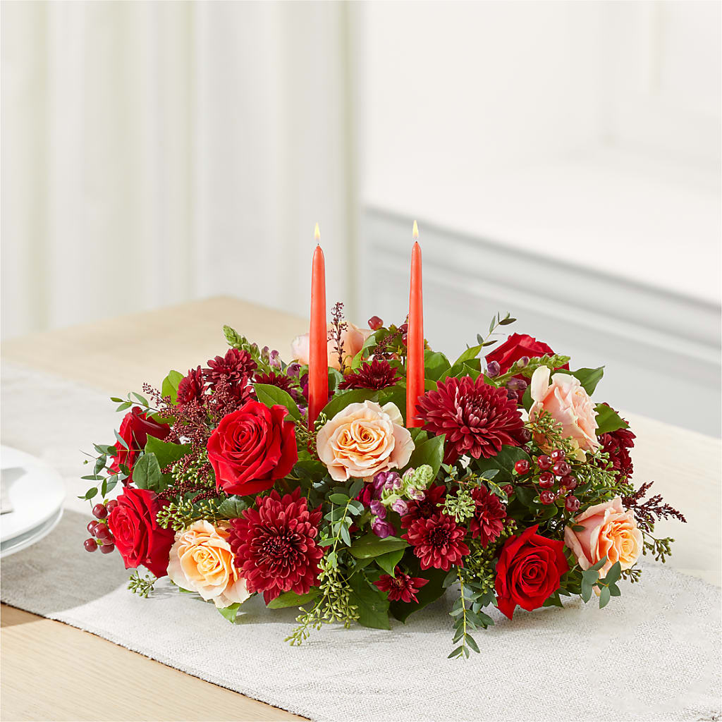 Most Thankful Centerpiece –  Caines Flowers, Barberton OH